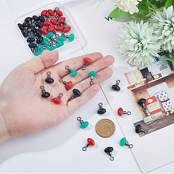 60шт 3 цвета пластиковые рыболовные вертлюжки с перекрестной леской FIND-FH0010-10