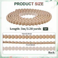 3 m PVC-Rundband für die Taille&nbsp;AJEW-WH0816-359