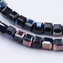 Стеклянные бусины с гальваническим покрытием &nbsp;EGLA-F121-HP-A03