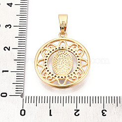 Латунные микропаве прозрачные подвески с фианитом KK-N268-29G