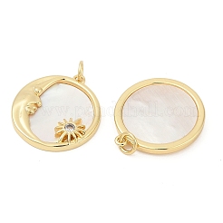 Латунные микро проложить кубического циркония подвески KK-U058-22G-01