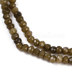Chapelets de perles de jade blanche naturelle&nbsp;G-Z069-01Y