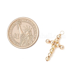 3 шт. подвески из латунных бусин двух цветов&nbsp;PALLOY-JF04054