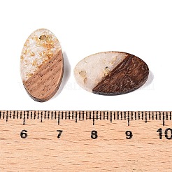 Suspensions en résine transparente et bois de noyer&nbsp;RESI-T057-03N
