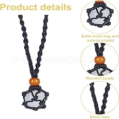 9 шт. 9 стиля ожерелья с подвесками в форме слезы из натуральных смешанных драгоценных камней NJEW-AN0001-46