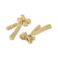 Латунные микро проложить кубического циркония бусы KK-B142-28G