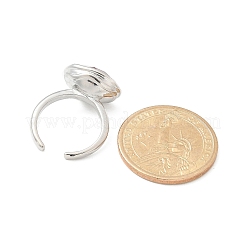 Овальные латунные манжеты для женщин RJEW-G337-06P-03