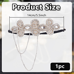 Ободки для волос со стеклянными стразами для женщин OHAR-WH0021-74P