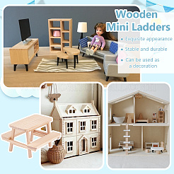 Деревянный цельный стол и стул для улицы DIY-WH0021-59