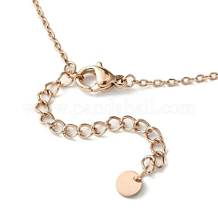 Колье с подвеской из красного сердца&nbsp;AJEW-Z025-03RG