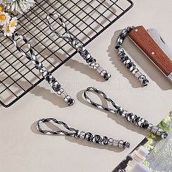 Зонт шнур полиэстер и спандекс веревка брелок карабин&nbsp;HJEW-UN00091