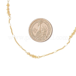 Латунные ожерелья с сердечком и планкой NJEW-JN05389