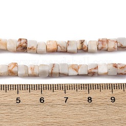 Натуральный красный линия яшмы бисер нитей G-G002-A10