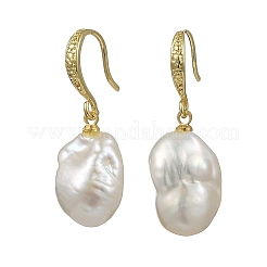 Ohrhänger aus natürlicher Barockperle (Keshi-Perle) für Damen&nbsp;EJEW-JE07015