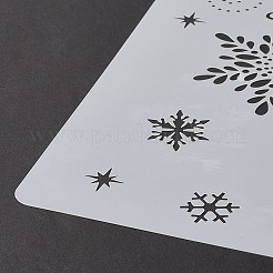 Креативный рождественский пластиковый трафарет X-DIY-L007-09