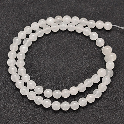 Natürliche runde weiße Jade Perle Stränge&nbsp;X-G-P070-01-10mm