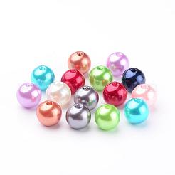 Красочные круглые акриловые жемчужные бусы X-PACR-10D-M