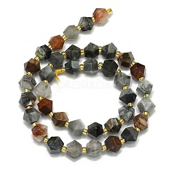 Натуральная нить бусин из камня орлиный глаз G-I376-A17-01