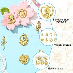 8 шт. 8 стиля подвески из нержавеющей стали 304&nbsp;STAS-CJ0002-91