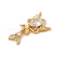 Латунные микро проложить кубического циркония подвески&nbsp;KK-P340-12G-02