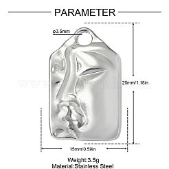 Colgantes de acero inoxidable 304&nbsp;SA-OY002-08P