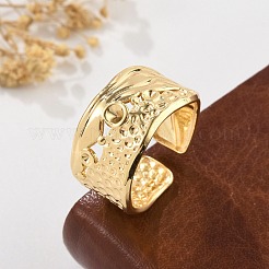 Латунные манжеты для женщин RJEW-B119-06G