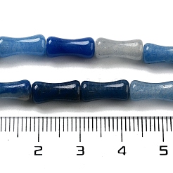 Окрашенные и нагретые нити из натуральных синих бусин авантюрина G-Q178-A17-01C