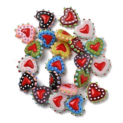 Окрашенные стеклянные бусины X-LAMP-V001-07