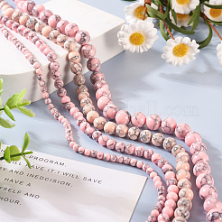 4 нити 4 нити синтетических бирюзовых бусин TURQ-CW0001-01C