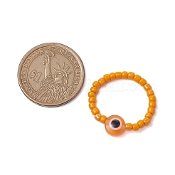 Стеклянные бусы стрейч кольца RJEW-JR00703