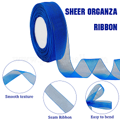 1 Rolle transparentes Organzaband&nbsp;SRIB-CY0001-22A-01