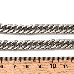 8 мм кубинские звенья цепи из нержавеющей стали 304 для мужчин NJEW-B134-03A-P
