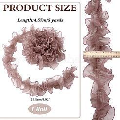 5 Yards plissiertes Organza-Spitzenband&nbsp;OCOR-PH0004-67B