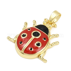 Латунь эмаль подвески&nbsp;KK-L231-18G-01