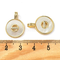 Латунные микропаве прозрачные подвески с фианитом&nbsp;KK-M277-05A-G