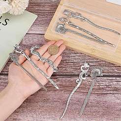 10 шт. 5 стиля лиса лебедь павлин тибетский стиль сплав закладки FIND-SC0009-01