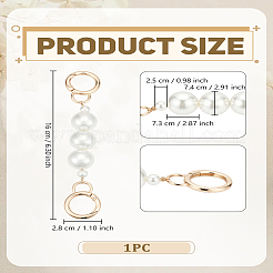 1 шт. круглые пластиковые цепочки для сумок с бусинами из искусственного жемчуга&nbsp;FIND-LP0008-28