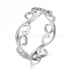 Fingerringe aus 304 Edelstahl für Damen&nbsp;FS-WGFE90D-03