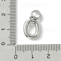 Latón chapado en estante con abalorios colgantes europeos de perlas de plástico ABS&nbsp;KK-G501-02O-P