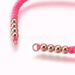 Fabrication de bracelets de perles tressées en nylon&nbsp;BJEW-F360-FRG11