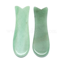 Естественные зеленые авантюрины gua sha доски&nbsp;G-P456-01