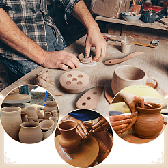 Деревянный керамический метательный инструмент ребро DIY-WH0622-271