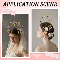 Пластиковые резинки для волос в виде короны богини OHAR-WH20010-02C