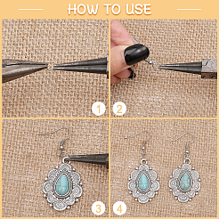 24шт 12 стиля подвески из синтетической бирюзы FIND-CA0008-21