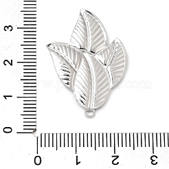 304ステンレスペンダント  エナメル  葉のチャーム  ステンレス鋼色  ミックスカラー  32x21.5x2mm  穴：1.6mm&nbsp;STAS-N108-94P