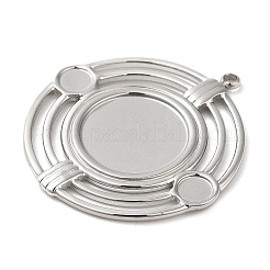 Подвеска-кабошон из не тускнеющей нержавеющей стали 304&nbsp;LS-STAS-K263-44P