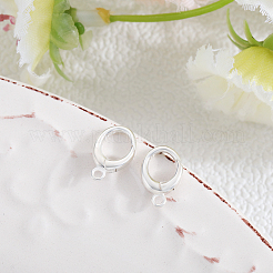 2 шт. 925 кольца-пружинки из стерлингового серебра STER-BBC0006-97A