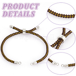 10шт 10 цвета регулируемый нейлоновый шнур слайдер изготовление браслета&nbsp;MAK-UN0001-56