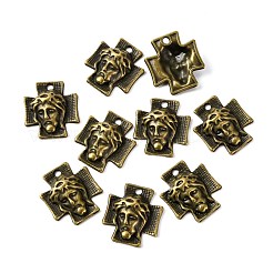 Croce in lega stile tibetano con pendenti in lega gesù per gioielli pasquali&nbsp;MLF10674Y-NF