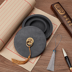 Влагоудерживающие чернильные камни с крышкой AJEW-WH0326-36